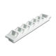 Plastic Vent 7 Louvers White
