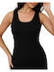 Ärmellos Black Damen T-Shirt