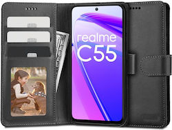 Tech-Protect Wallet Blaca (Realme C55)