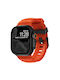 Curea Sport Nomad Rocky Point Fkm din Cauciuc Impermeabilă pentru Apple Watch Seria 4 5 6 Se 8 9 & Ultra 1/2 Apple Seria 10 46mm 42 44 45 46 49mm Magma Portocaliu Negru Nm014865858