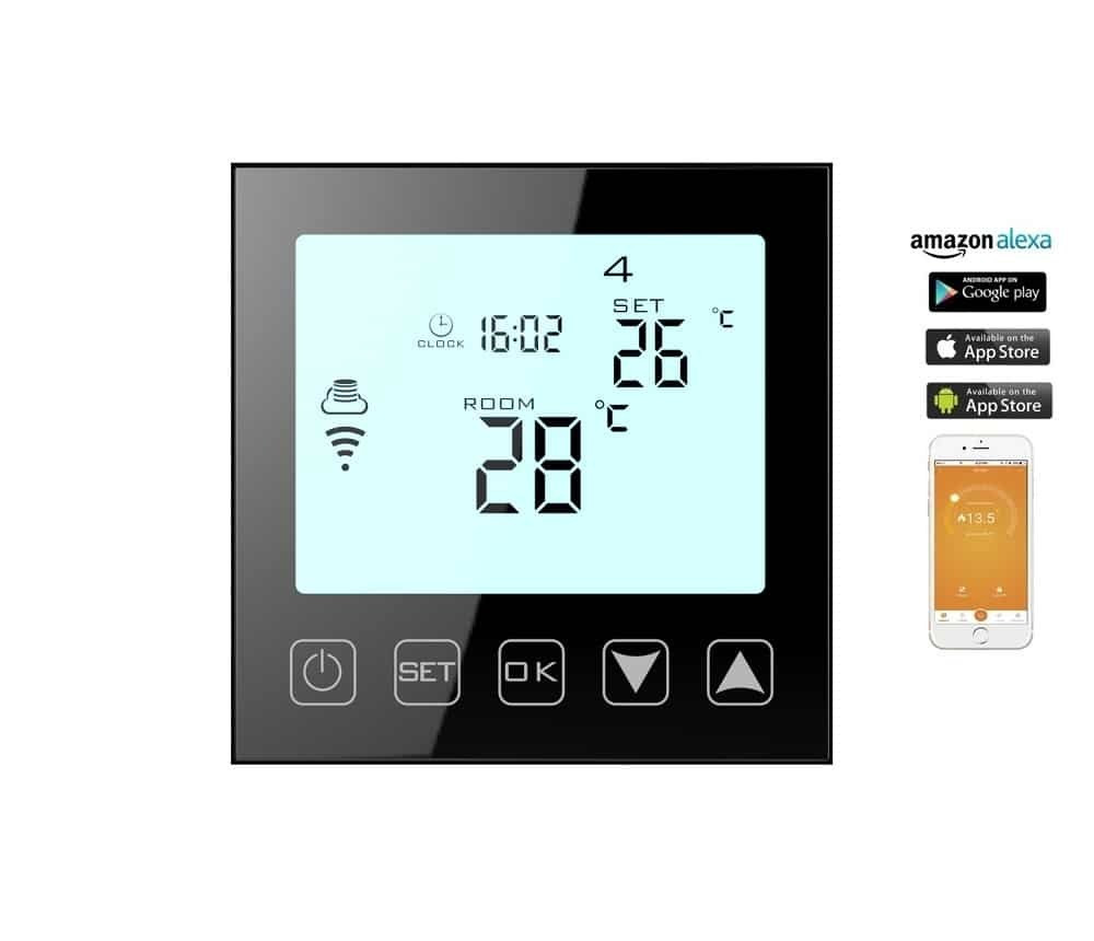 Hysen HY603-BL-WiFi HY603LD-WIFI Ψηφιακός Θερμοστάτης Χώρου Smart με Wi ...