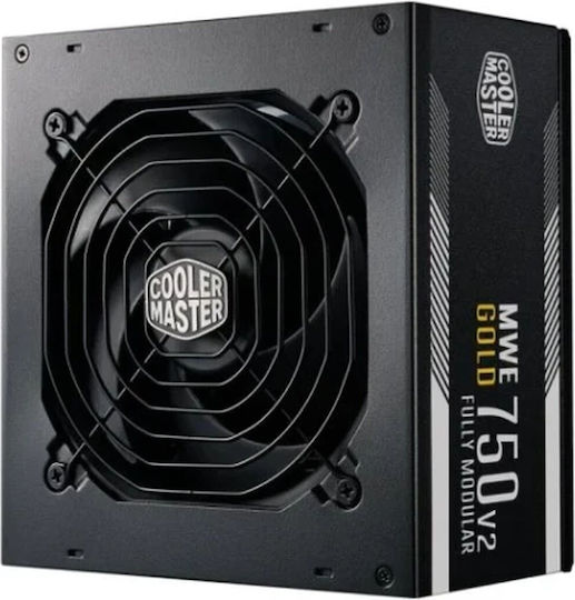 CoolerMaster MWE Gold 750 V2 750W Черен Компютърно захранване Пълен модул 80 Plus Gold