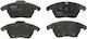 Set plăcuțe de frână față TRW Audi A1 Citroen C4 Peugeot 207 208 Seat Ibiza IV Skoda Citigo 71,4mm 156,4mm 19,0mm