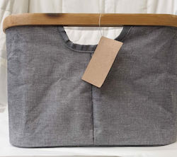 Decorative Basket Fabric Gray 30x30cm