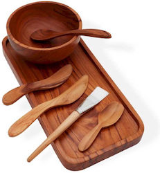 Handgefertigtes Holzpflege-Set Antike Weisheit