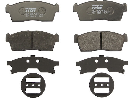 Trw Front Brake Pad Set Suzuki Alto Vi Celerio Height 42.8mm Width 108.7mm Thickness 14.6mm