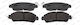 Front Brake Pads Set Mazda 2 1.5 1.5d 1.5h 08.14 Ferodo Height 51.6mm Width 125.6mm Thickness 15.1mm