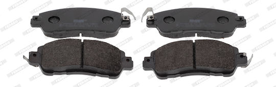 Front Brake Pads Set Mazda 2 1.5 1.5d 1.5h 08.14 Ferodo Height 51.6mm Width 125.6mm Thickness 15.1mm