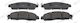 Front Brake Pads Set Nissan Navara Np300 Renault Alaskan 2.3d 01.15 Ferodo Height 54.3mm Width 169.0mm Thickness 16.8mm