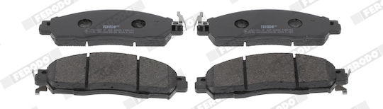 Front Brake Pads Set Nissan Navara Np300 Renault Alaskan 2.3d 01.15 Ferodo Height 54.3mm Width 169.0mm Thickness 16.8mm