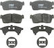 Set Plăcuțe de Frână Față Trw Auto Daihatsu Copen Sirion Suzuki Carry Ignis 0.7 1.3 1.5 03.00 Înălțime 45.5mm Lățime 108.7mm Grosime 15.0mm