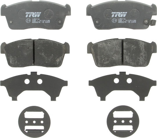 Set Plăcuțe de Frână Față Trw Auto Daihatsu Copen Sirion Suzuki Carry Ignis 0.7 1.3 1.5 03.00 Înălțime 45.5mm Lățime 108.7mm Grosime 15.0mm