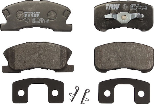 Set Plăcuțe De Frână Auto Partea Din Față 49.6mm Înălțime 95.0mm Lățime 16.0mm Grosime Daihatsu Mutare Sirion YRV 1.0/1.3 04.98