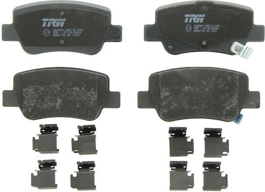 Trw Rear Brake Pad Set Toyota Avensis 1.6-2.2d 11.08-10.18 Height 49.9mm Width 109.0mm Thickness 16.5mm