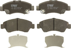 Set Plăcuțe De Frână Auto Față Trw Honda City Iv Jazz Ii Siglă 1.2-1.5 03.99-03.09 54.5mm 131.5mm 15.6mm Senzori Uzură
