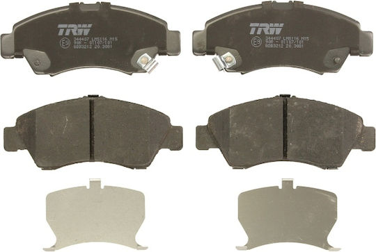 Set Plăcuțe De Frână Auto Față Trw Honda City Iv Jazz Ii Siglă 1.2-1.5 03.99-03.09 54.5mm 131.5mm 15.6mm Senzori Uzură