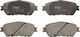 Set Plăcuțe De Frână Auto Partea Din Față Toyota Avalon Camry Sienna Solara Tacoma 2.4-4.0 Înălțime 58.5mm Lățime 143.5mm Grosime 16.0mm