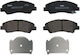 Front Brake Pads Set Ferodo Hyundai I10 II III 1.0 1.2 08.13 Height 50.5mm Width 132.5mm Thickness 16.6mm 17.0mm