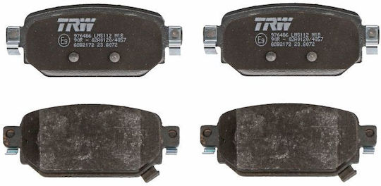 Trw Automotive Rear Brake Pads Set Mazda 3 1.5-2.2d 07.13 Height 43.5mm Width 104.2mm Thickness 15.5mm Wear Sensors Yes