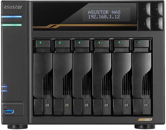Asustor AS6806T NAS Tower με 6 θέσεις για M.2 και 2 θύρες Ethernet