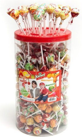Kaiser 1889 Lollipop Kaiser with Flavor Watermelon No Added Sugar Gluten Free 1pcs