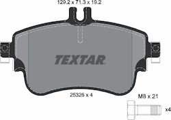Front Brake Pads Set Mercedes A W176 B W246 Cla C117 1.5d-2.2d 11.11-03.19 Textar 71.3mm 129.2mm 19.2mm Front Brake Pads Set Mercedes A W176 B W246 Cla C117 1.5d-2.2d 11.11-03.19 Textar 71.3mm 129.2mm 19.2mm