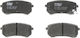 Trw Rear Brake Pads Set Hyundai I10 Kia Picanto 1.0-1.2 Height 41mm Width 92.4mm Thickness 14.8mm Wear Sensor Yes