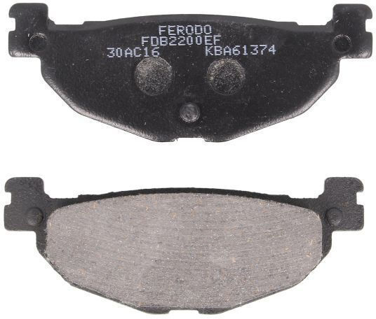 Ferodo Eco Hinteres Bremsbelag Set 100,1x100,1x12mm Yamaha Yp 400 2005-2007 Motorräder Roller