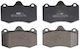 Front Bremsbelag Set Ferodo Lotus Evora Exige Renault Clio Ii Seat Ibiza Iii-iv Sc St 1.2-3.5 11.00 Höhe 81,6mm Breite 130mm Dicke 16,7mm