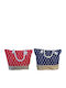 Majorca Stoff Strandtasche Blau