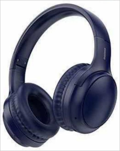 Remax RB-605HB Ασύρματα Bluetooth On Ear Ακουστικά με 12 ώρες Λειτουργίας Μπλε