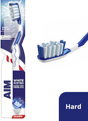 AIM System Οδοντόβουρτσα Λευκό-Μπλε White