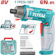 Total TSDLI08025 Κατσαβίδι Μπαταρίας 8V 1x1.5Ah