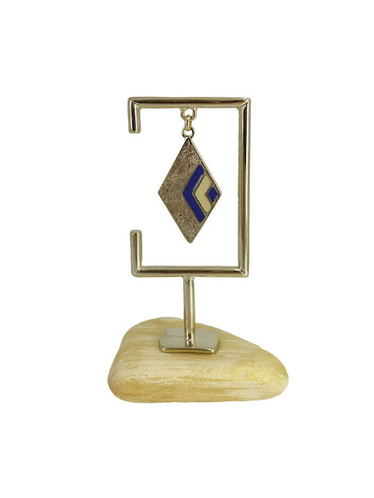 Marhome de birou Amulet Rodie Auriu din Metal 12cm 1buc