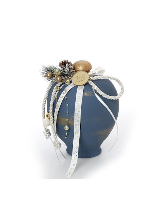 Bellissimo Tabletop Lucky Charm Blue Ceramic 16...