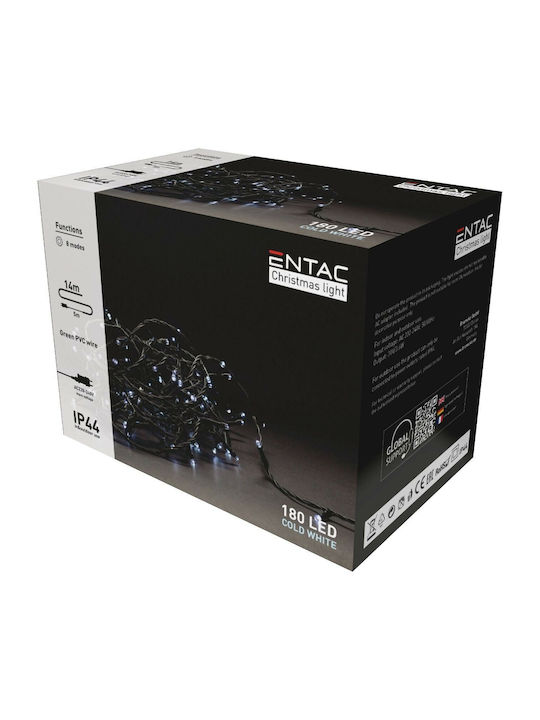 180 Lights LED 14m. Cold White in String 1pcs