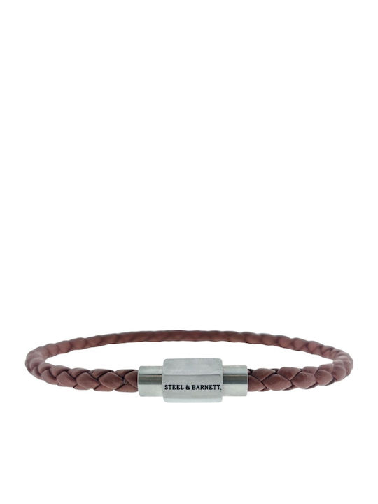 Steel & Barnett Herren Armband aus Leder