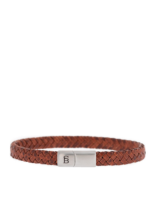 Steel & Barnett Herren Armband aus Leder