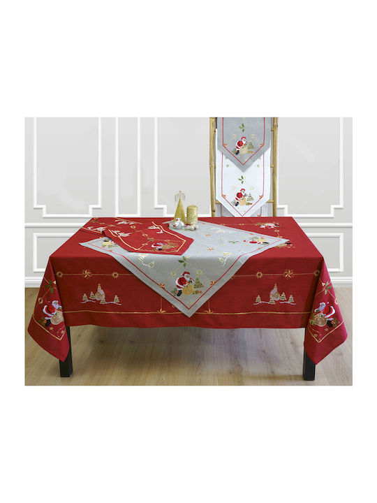 Ilis Home Weihnachtlich Tischtuch Rot L220xB160cm.