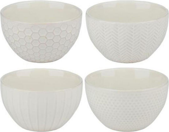 Atmosphera Serving Bowl Round Ceramic White