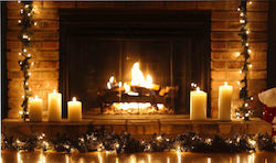 Magnetic Radiator Cover Fireplace Christmas 60x100