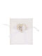Handmade Wedding Favor Pouch Ivory Embossed Couple 12cm X 10cm Mp55486 Georgiou Sg-mp55486