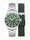 Spence Men's 40mm Battery-Powered Watch with Silver Metal Bracelet