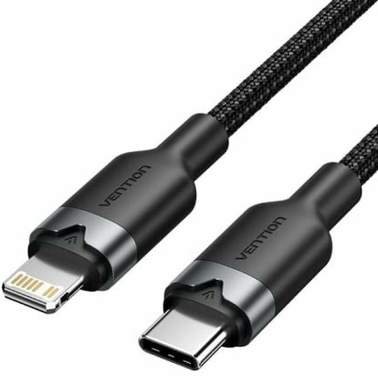 Vention Cablu USB-C La Lightning 27W Negru 2m LALBH