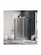 Karag Flora 100 Kabine für Dusche mit Schieben Tür 70x130x190cm Eiskalt Cromo