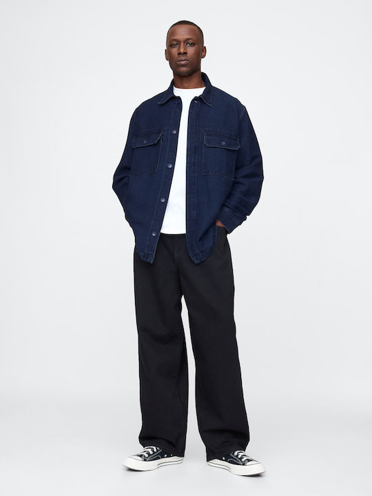 Μακρυμάνικo Τζιν Overshirt Dark Indigo