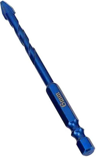 Uruisi Star Diamond Drill with Cobaltium and Hexagon Drill Top for Glass and Tiles Length 100mm