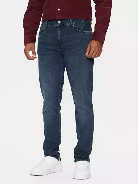Denton Men's Elastic Straight Blue Jeans Pants