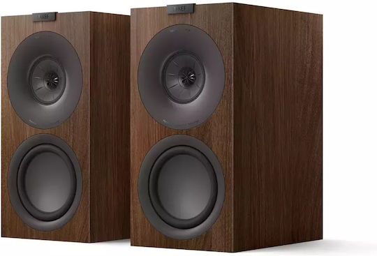 Kef Q Concerto Meta Pair of Hi-Fi Speakers Bookself 180W 3 No of Drivers W21xD31.5xH41.5cm. Walnut