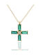 Metrongold Damen Gold Kreuz 18K mit Kette